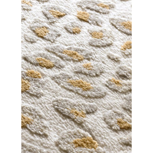 AMARA Alfombra moderna con relieve plata, varias medidas disponibles.