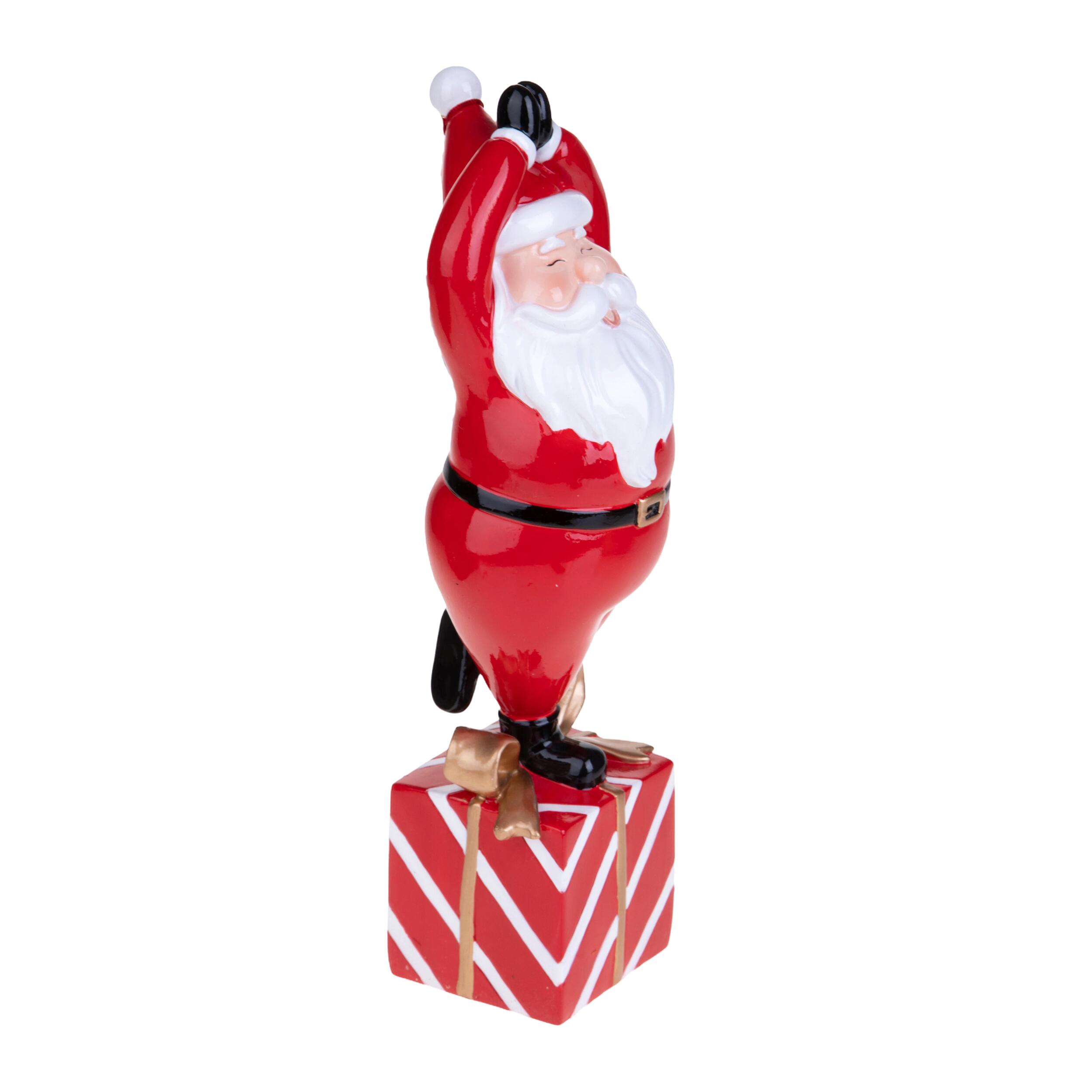 Babbo Natale con mani giunte - Pezzi 1 - H 32,5 cm - Colore: Rosso - Bianchi Dino