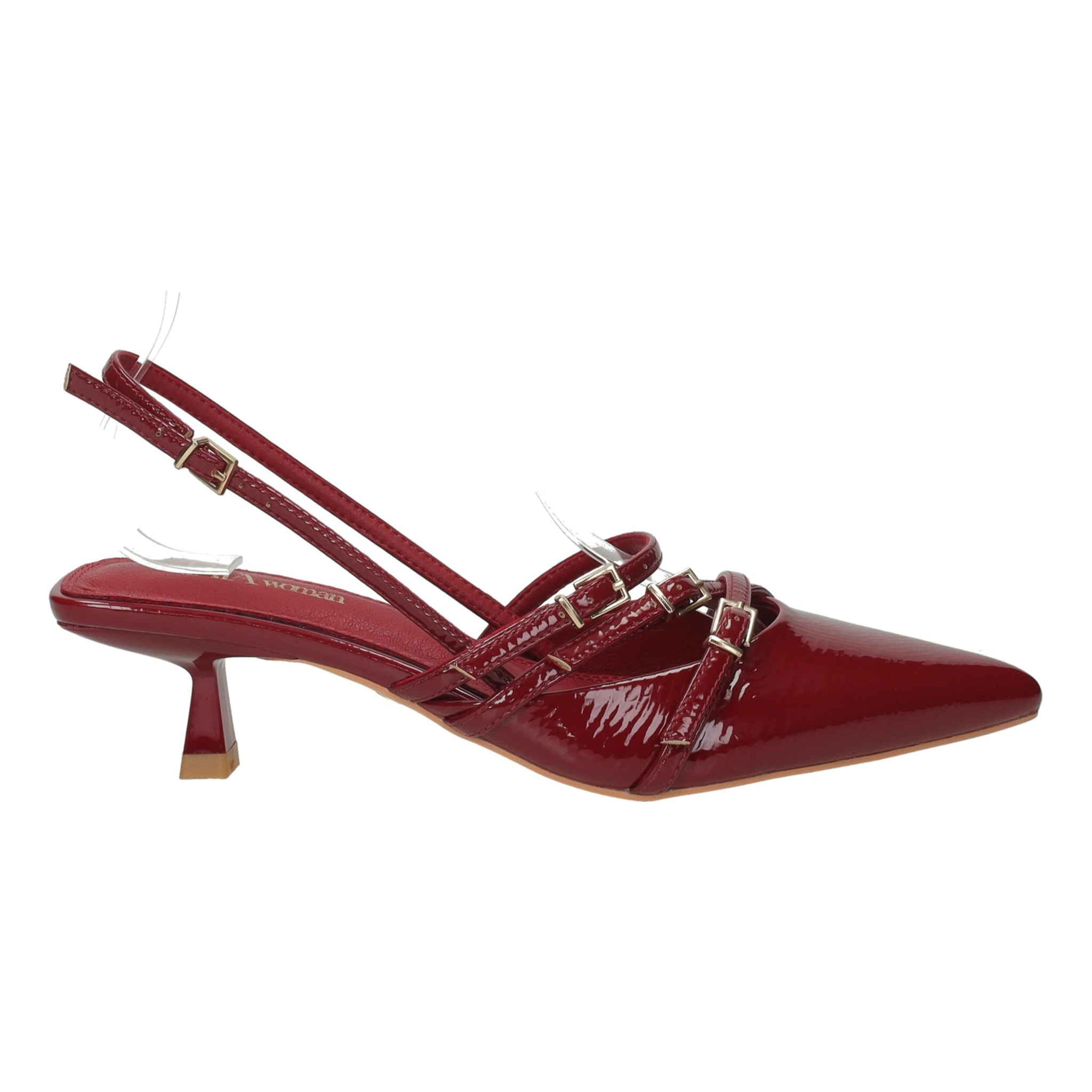 Décolleté sling back Donna Tata Italia Rosso