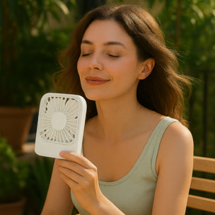 Ventilateur - JET LAG - Portable - Compact - Blanc