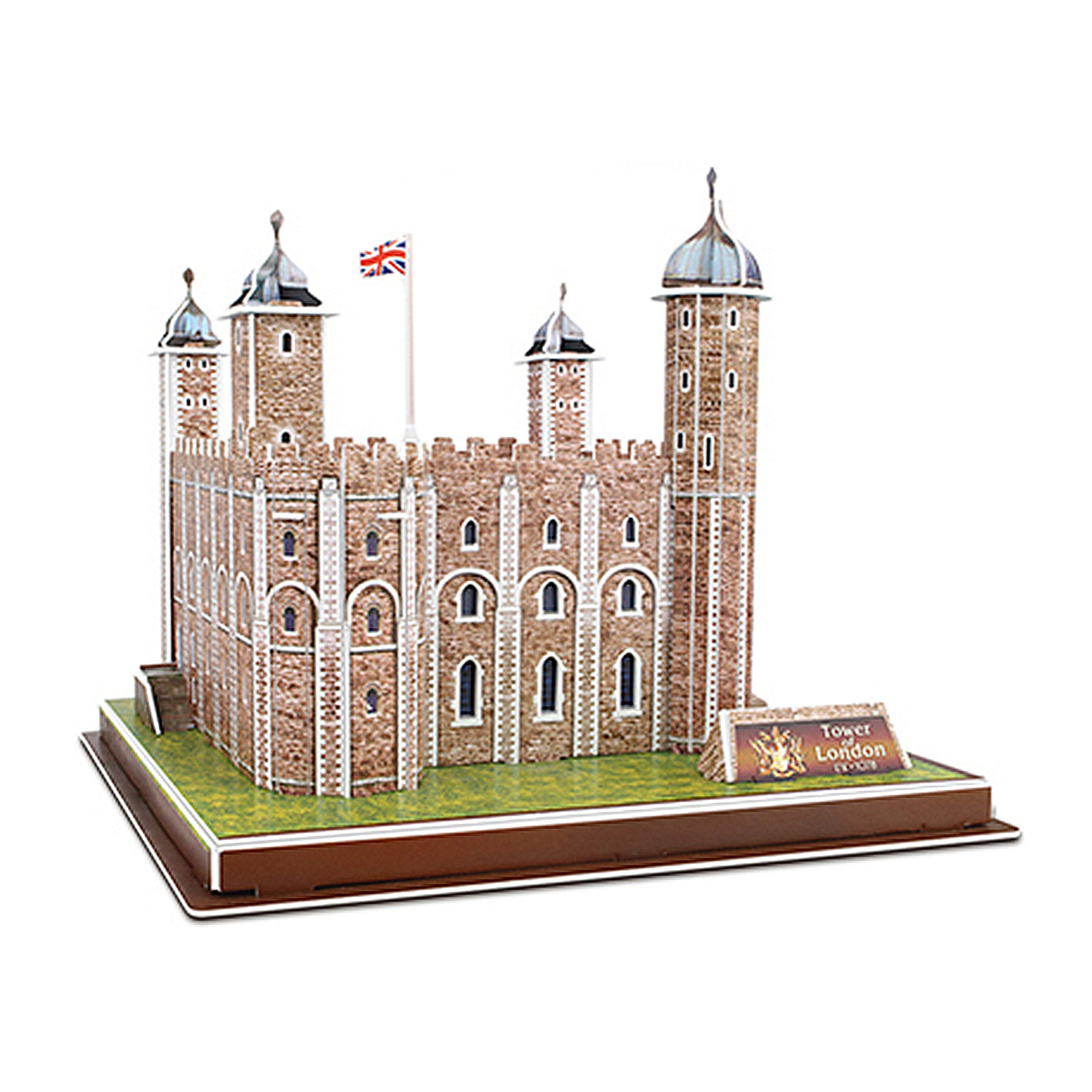 Puzzle 3D della Torre di Londra. Ha 38 pezzi che potrai assemblare senza bisogno di attrezzi o colla. Raccomandato per bambini oltre i 3 anni.