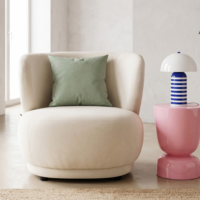 Fauteuil en velours - ESTER