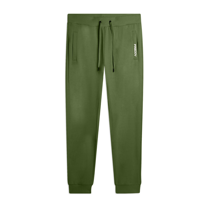 Pantaloni sportivi in cotone con taschino posteriore