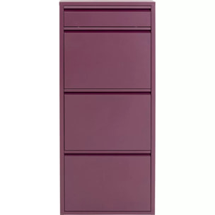 Casier à chaussures Caruso violet 3+1 tiroirs Kare Design