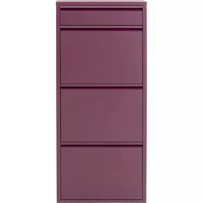 Casier à chaussures Caruso violet 3+1 tiroirs Kare Design