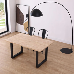 Pack 4 sillas de comedor metálicas en negro 45x45 cm Tolix Negro
