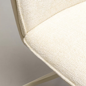 Chaise pivotante Hilla crème Kare Design