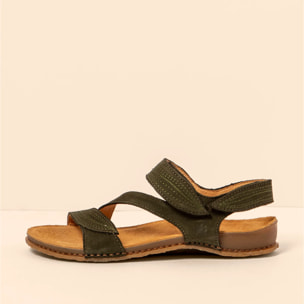 Sandalias N5810 NOBUCK LAVADO KAKI/PANGLAO color Kaki