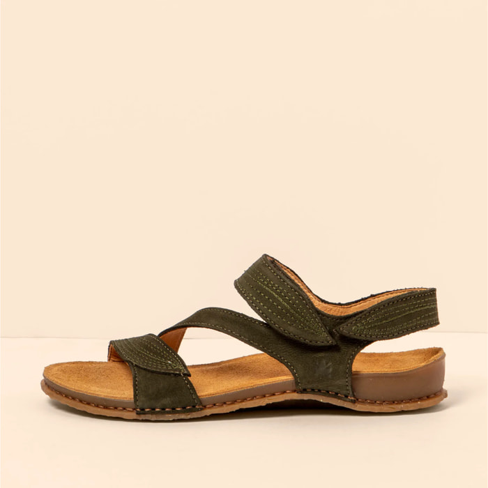 Sandalias N5810 NOBUCK LAVADO KAKI/PANGLAO color Kaki