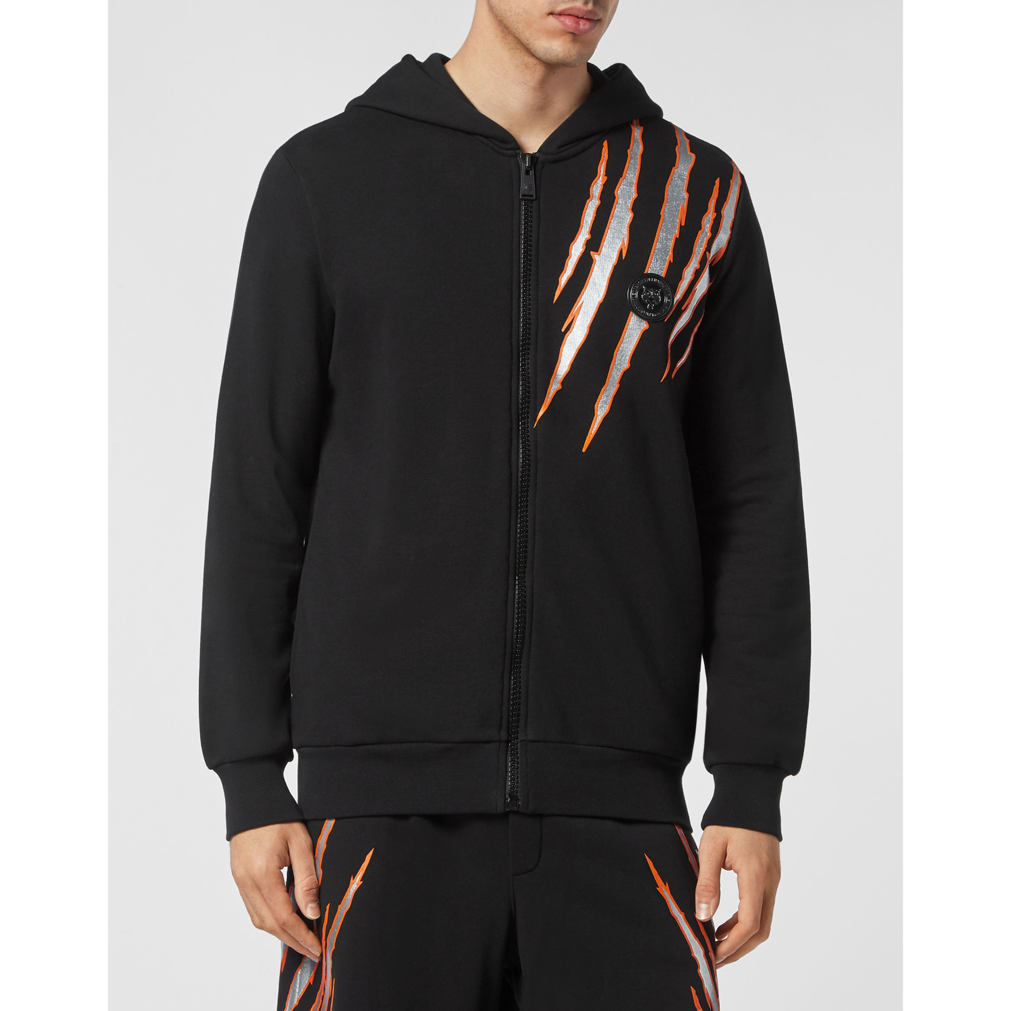 PLEIN SPORT Hooded Sweatjacket SCRATCH