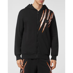 PLEIN SPORT Hooded Sweatjacket SCRATCH