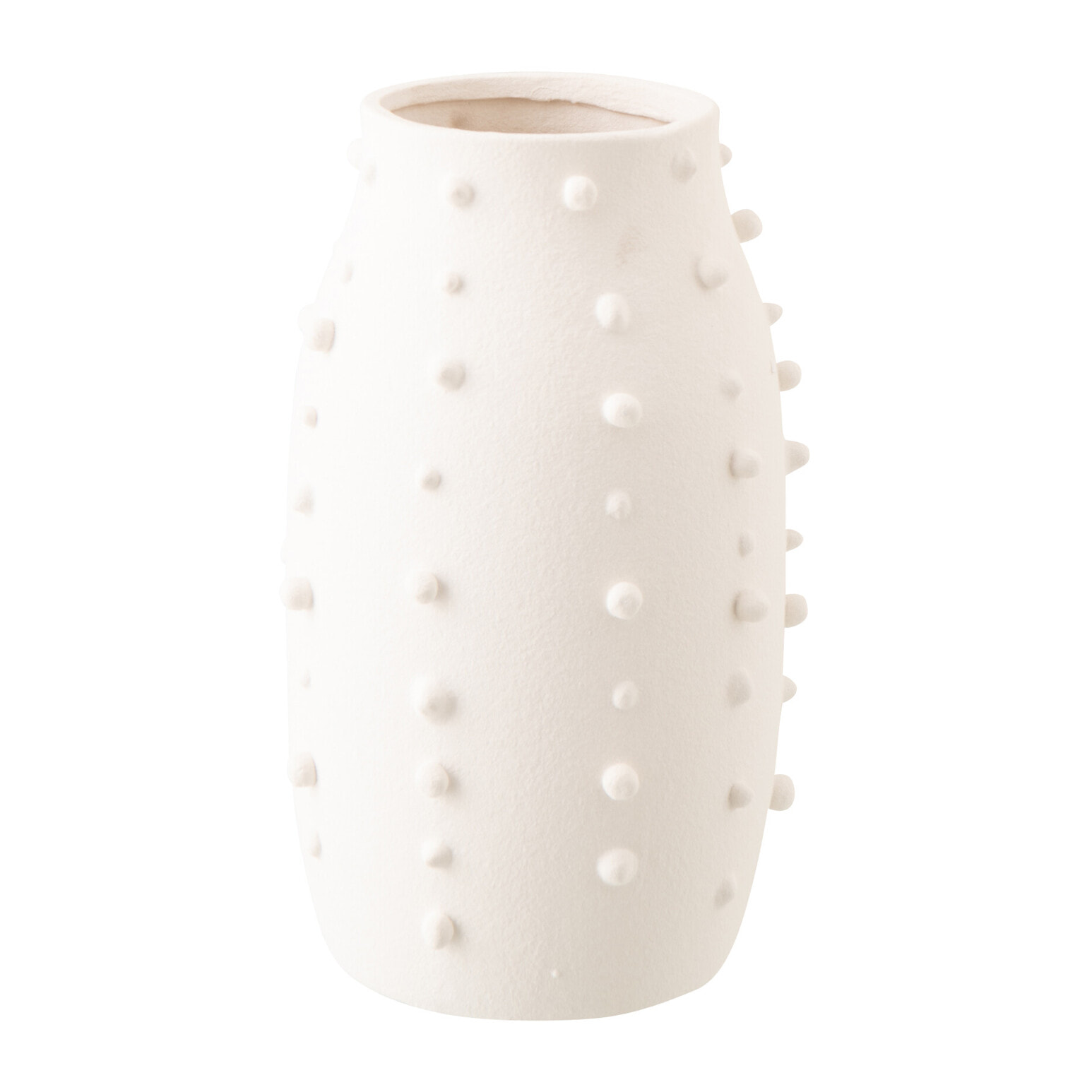 J-Line Vase Ruby Pois - grès - blanc - small