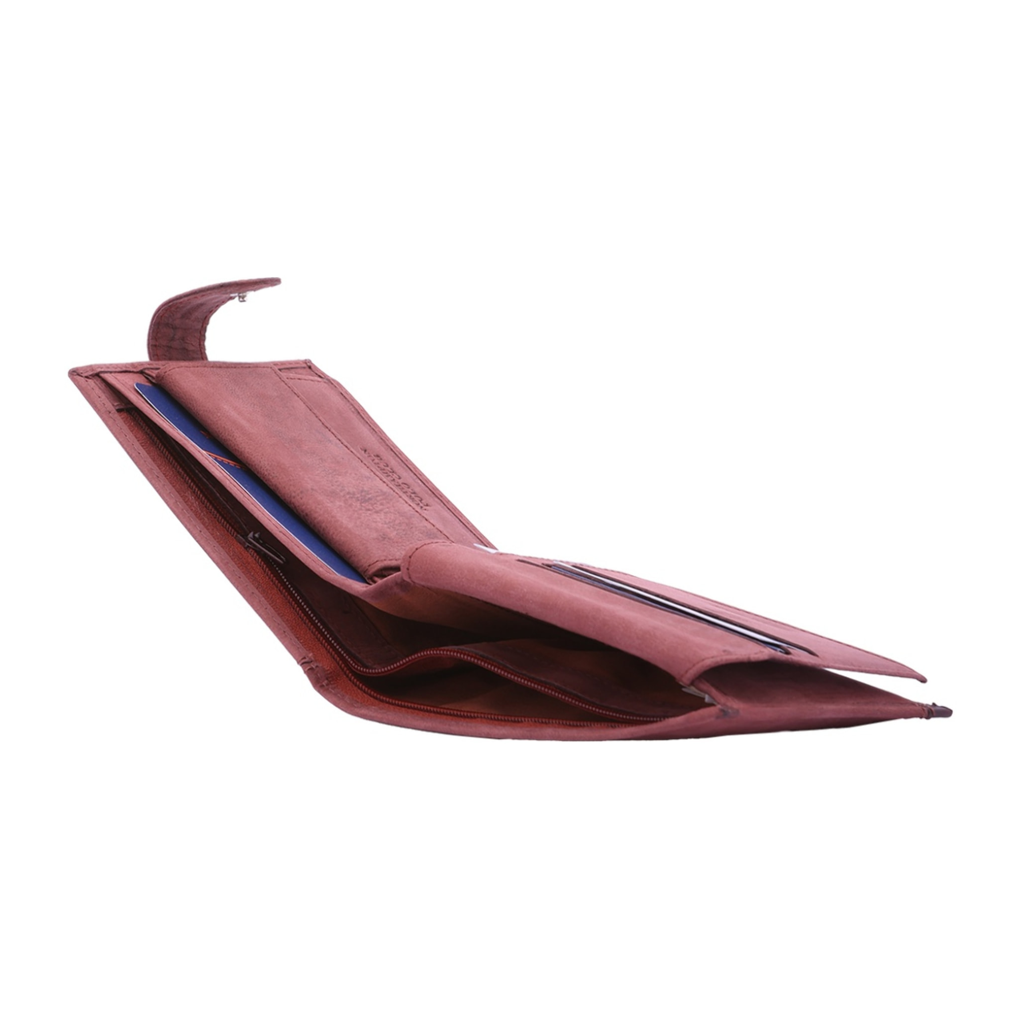 Portafoglio uomo in vera pelle - Modello False - Casual - 10.5 x 13.0 x 3.0 cm