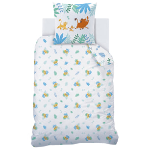 Parure de lit imprimée 100% coton, DISNEY HOME LE ROI LION SIMBA