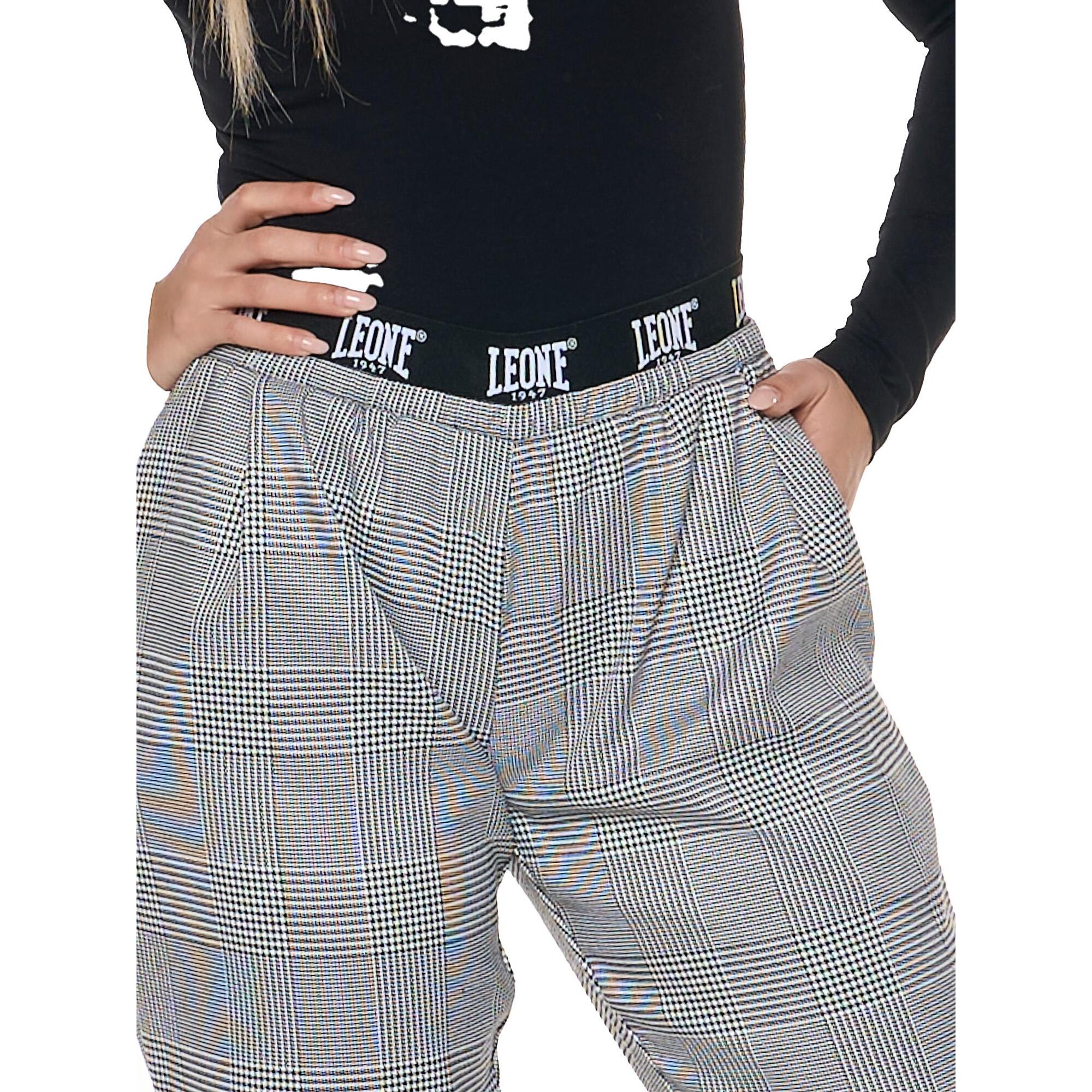 Pantalón palazzo en 'Príncipe de Gales' para mujer 'Perla'
