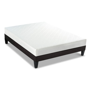 Ensemble Matelas Memoire de forme Absolu avec sommier en bois