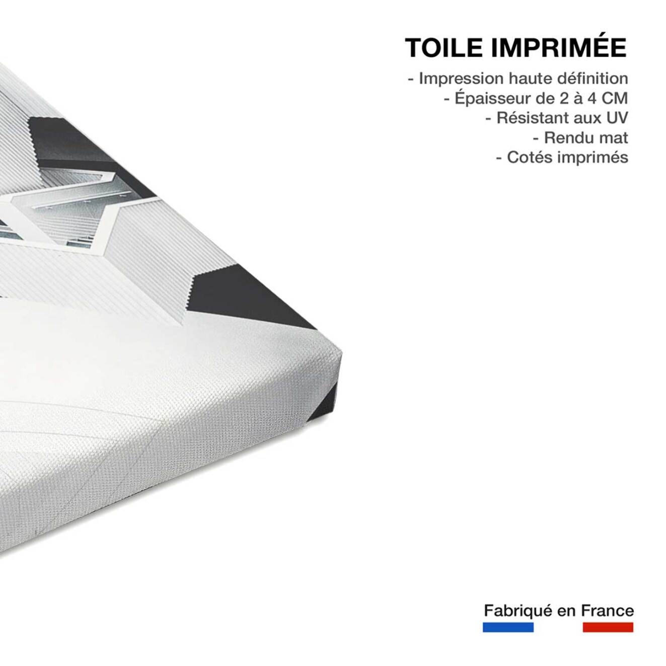 Tableau architecture escalier suspendu  Toile imprimée