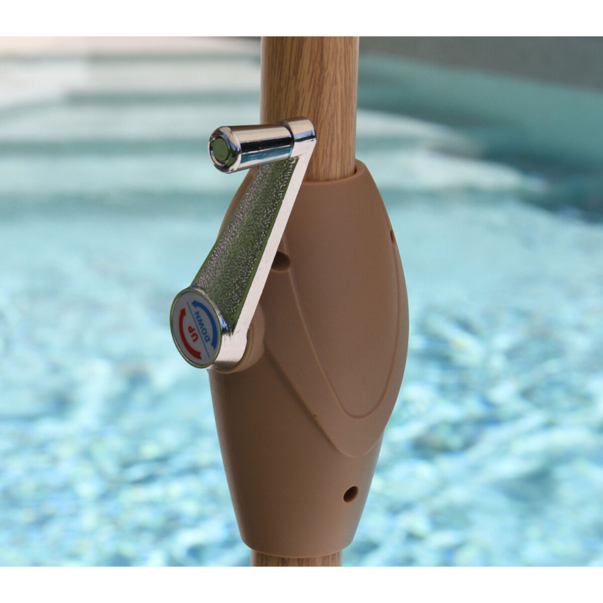 Parasol droit avec frange Ø2,7m - crème - SUNSET