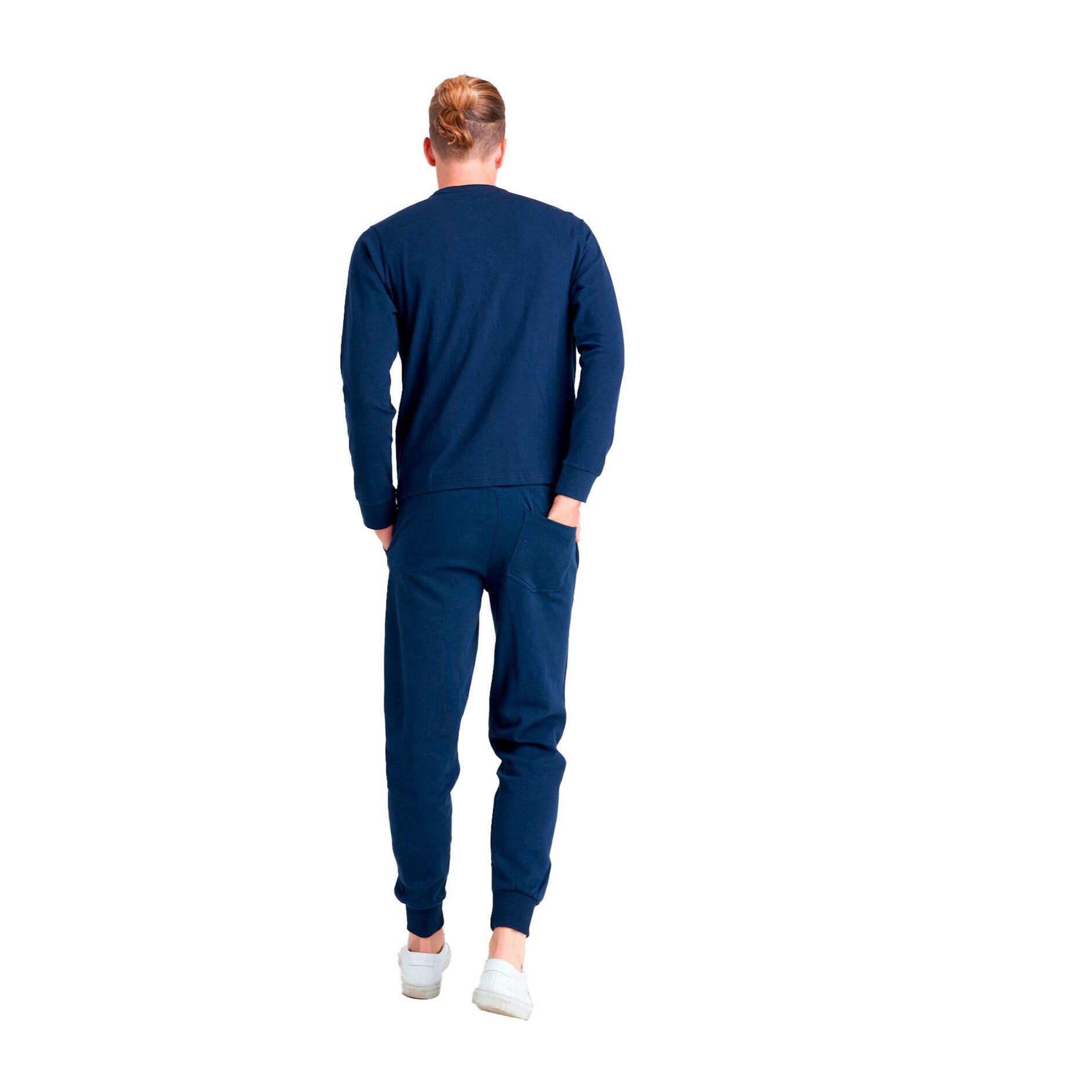 Camiseta de hombre Leone Basic de algodón de manga larga