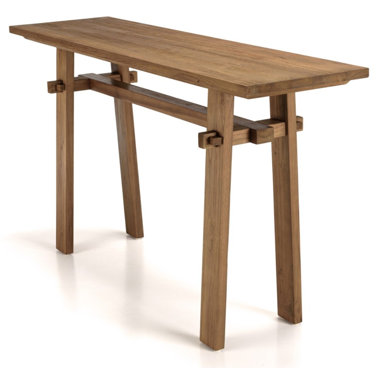 SIXTINE - Console 140x40cm en bois de teck recyclé