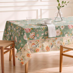 Nappe anti-taches ALIRA FÔRET - en 100 % coton