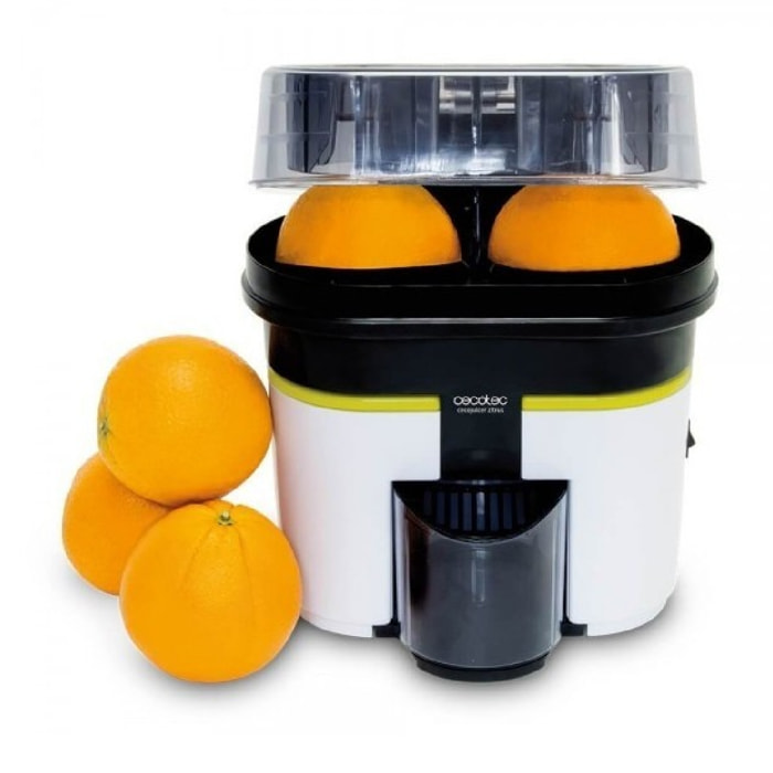 Exprimidor Cecojuicer Zitrus Turbo. 90 W, 2 Cabezales, Depósito de 500 ml, Libre