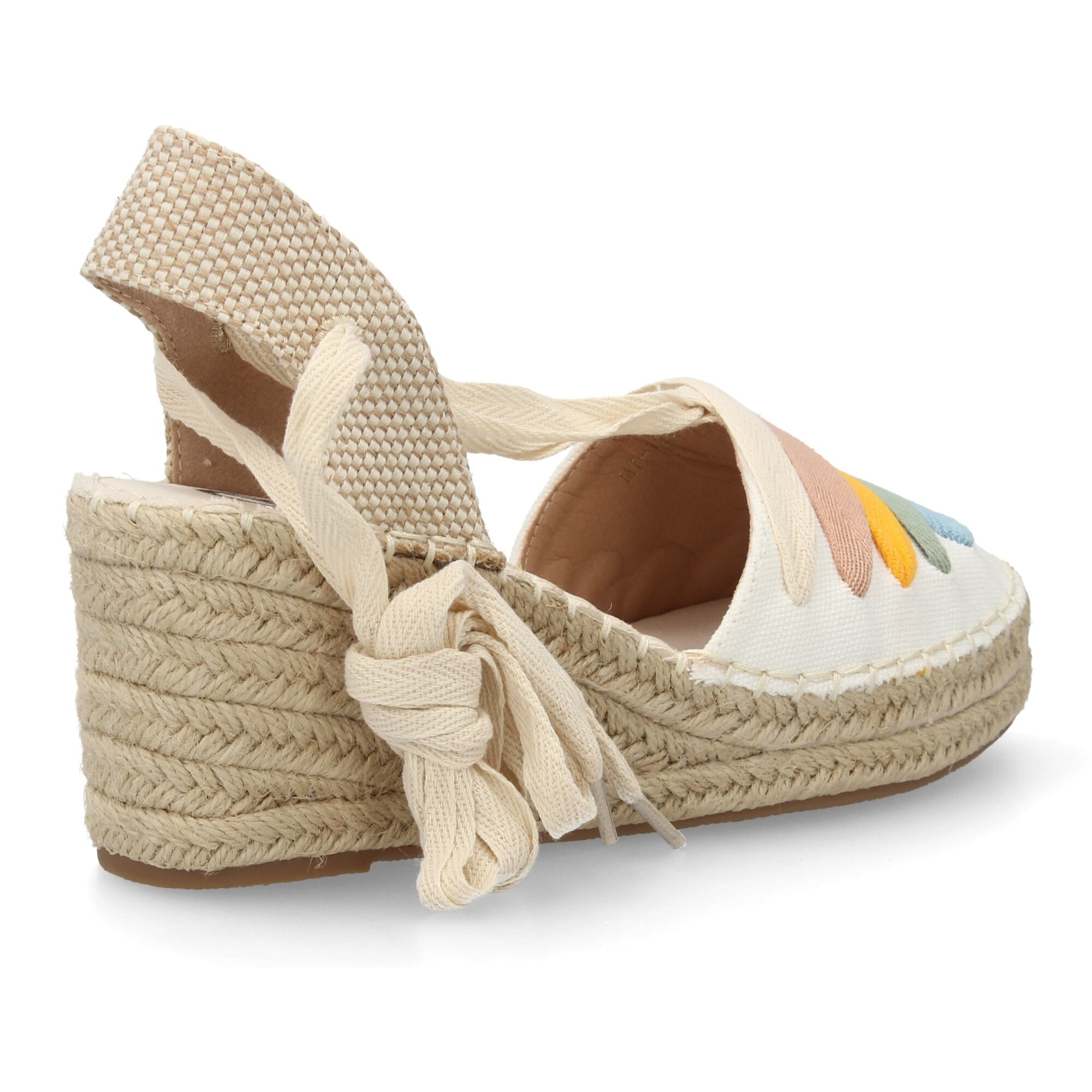 Alpargata valenciana cuña lazada para mujer