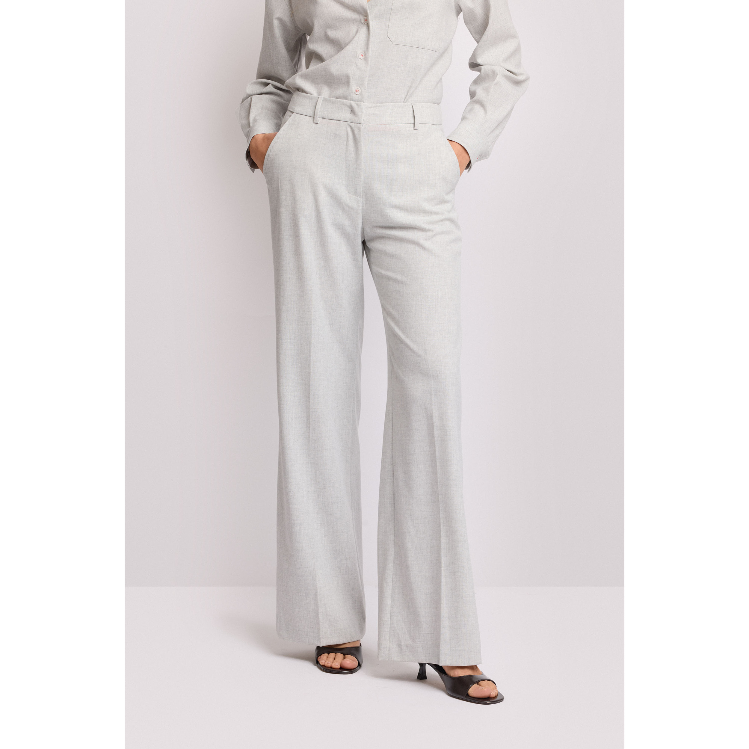 Kocca - Pantaloni sartoriali wide-leg Donna, Tinta unita