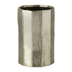 J-Line cache-pot Ary Argile - céramique - argent - large -  Ø 20 cm