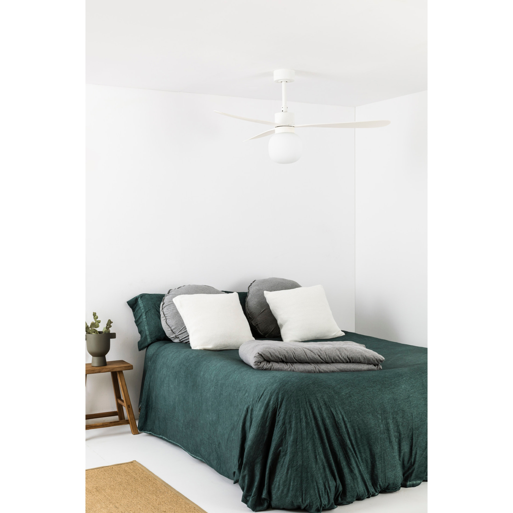 AMELIA L BALL LED Ventilatore a soffitto  bianca