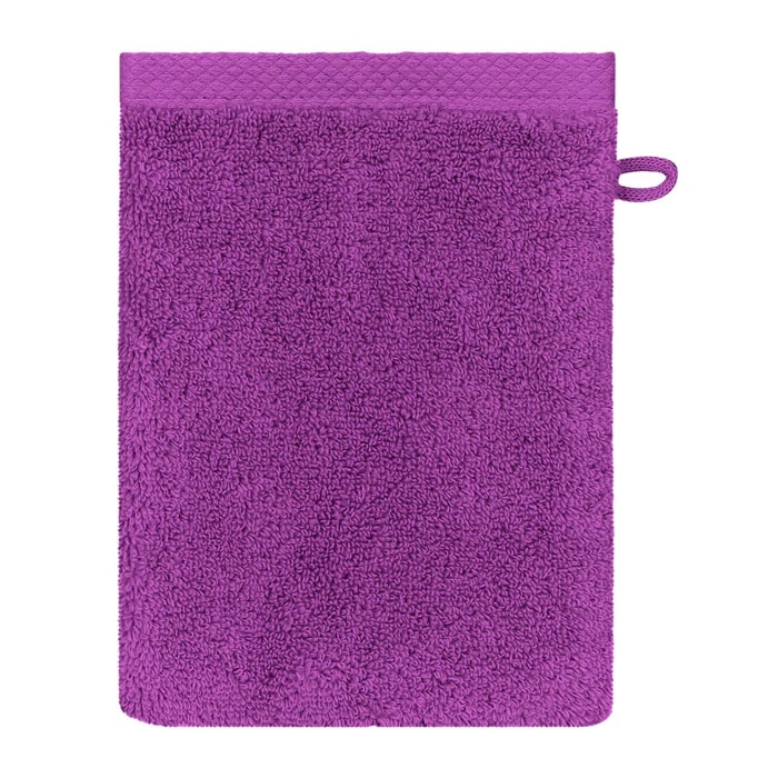 Gant de toilette Elea raisin