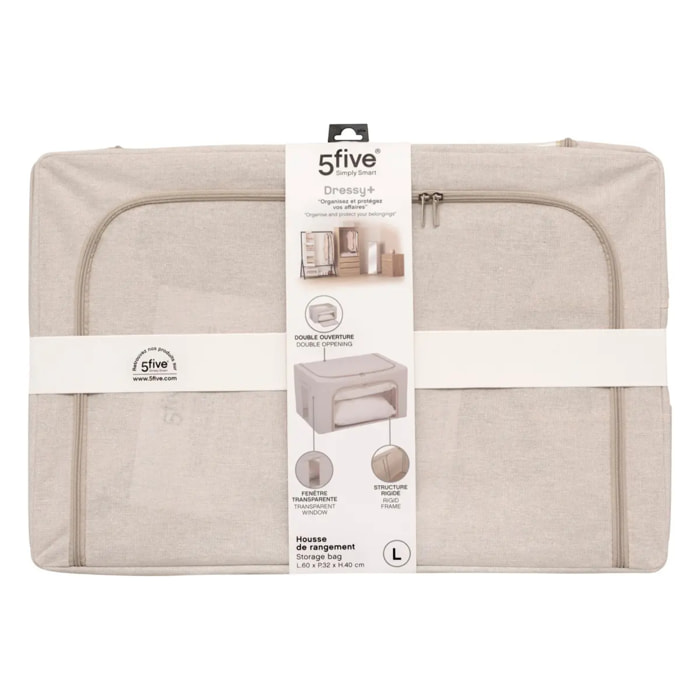 Housse de rangement "Groomy" double ouverture 60x40cm