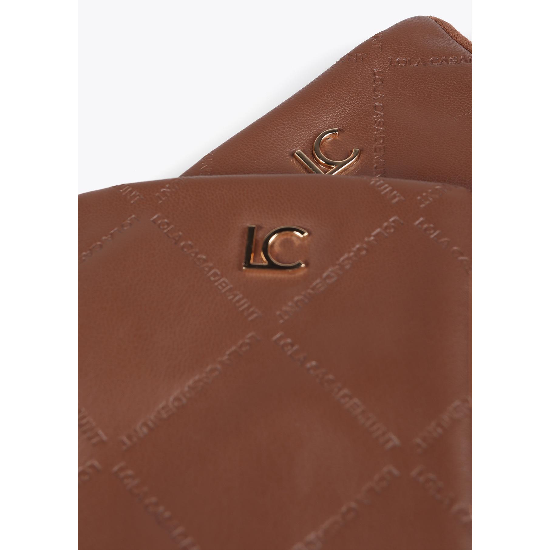 Guanti con Logo a Reticolo