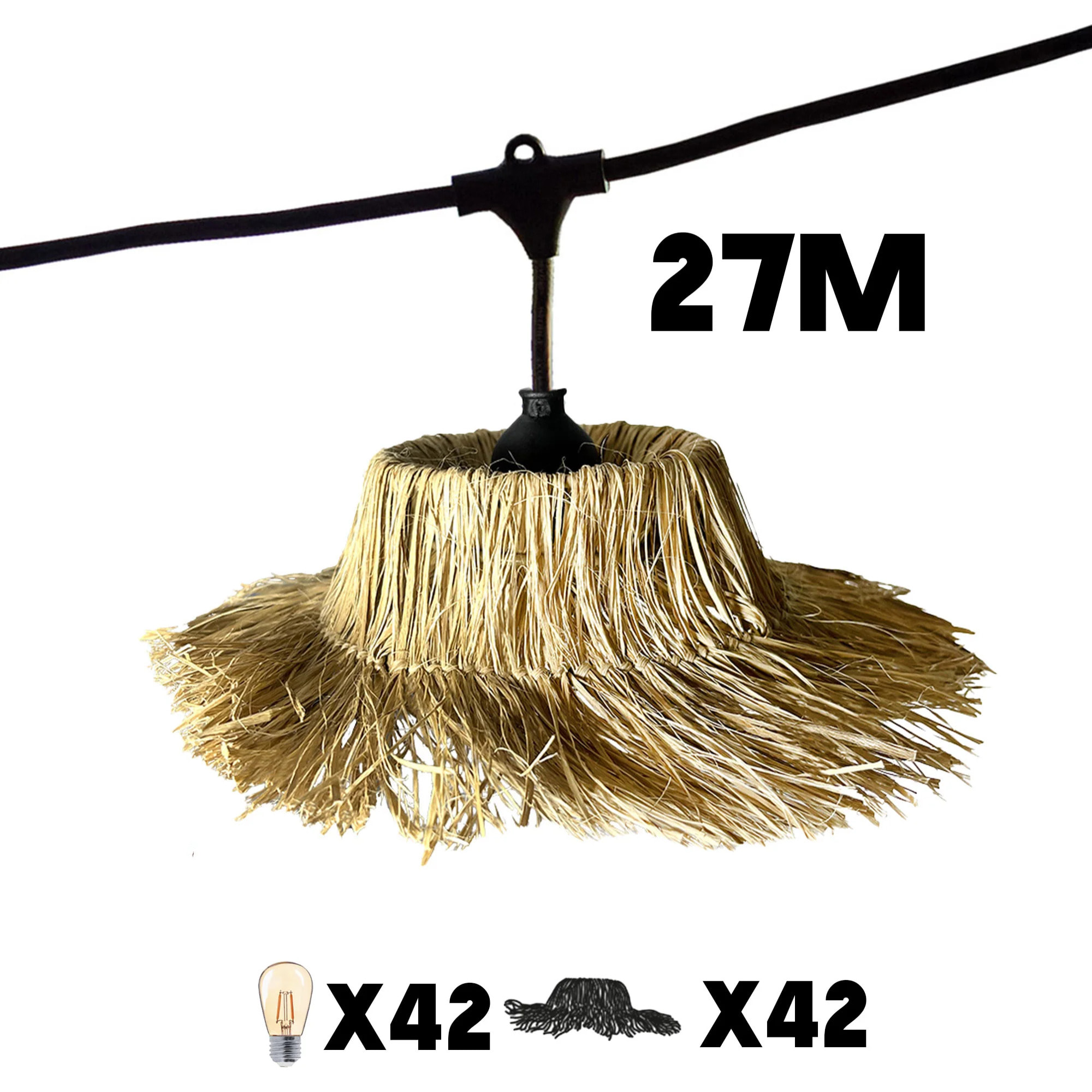 Guirlande connectable TAHITI 42 ampoules E27 27M