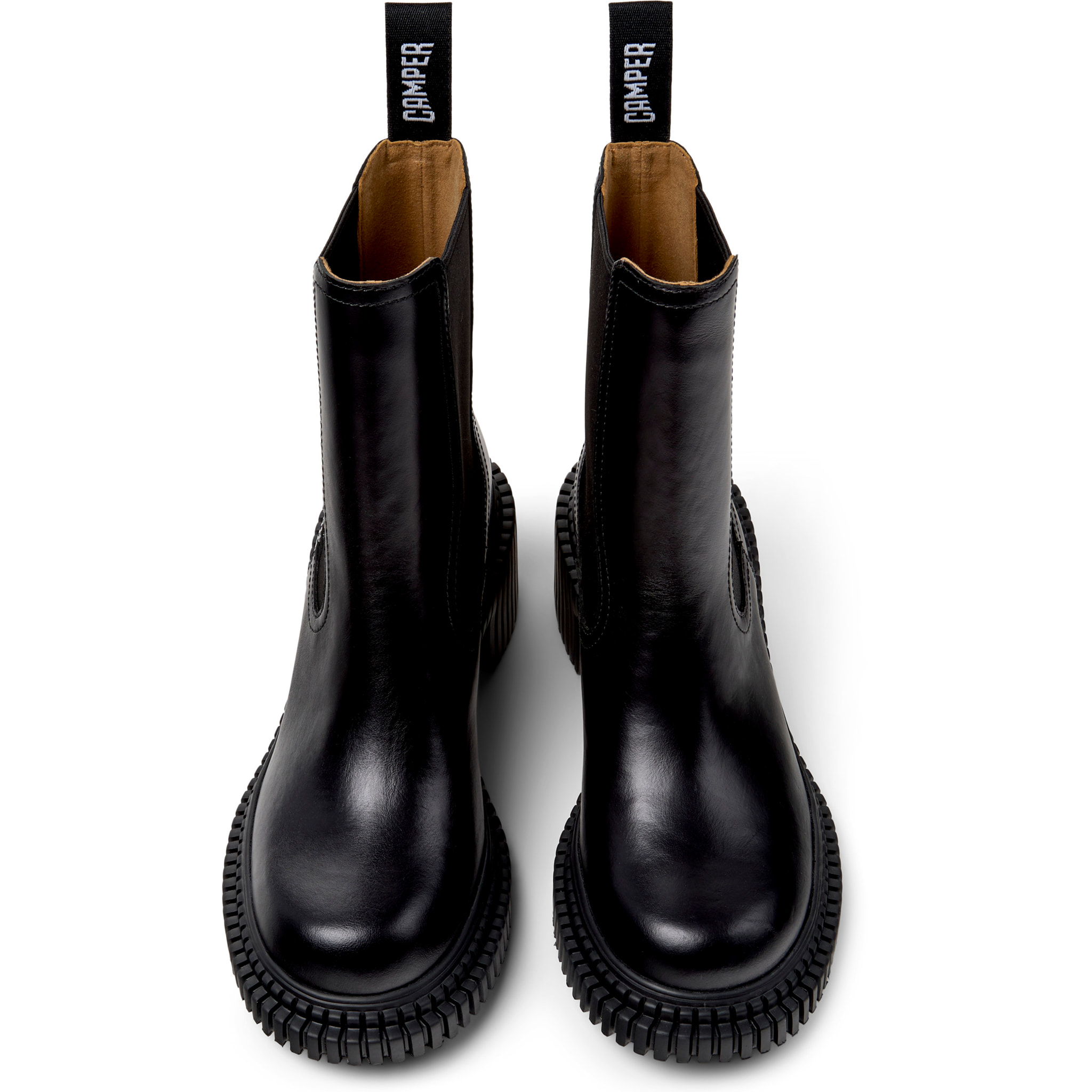 Botines - CAMPER Pix London - Negro - Cuero liso