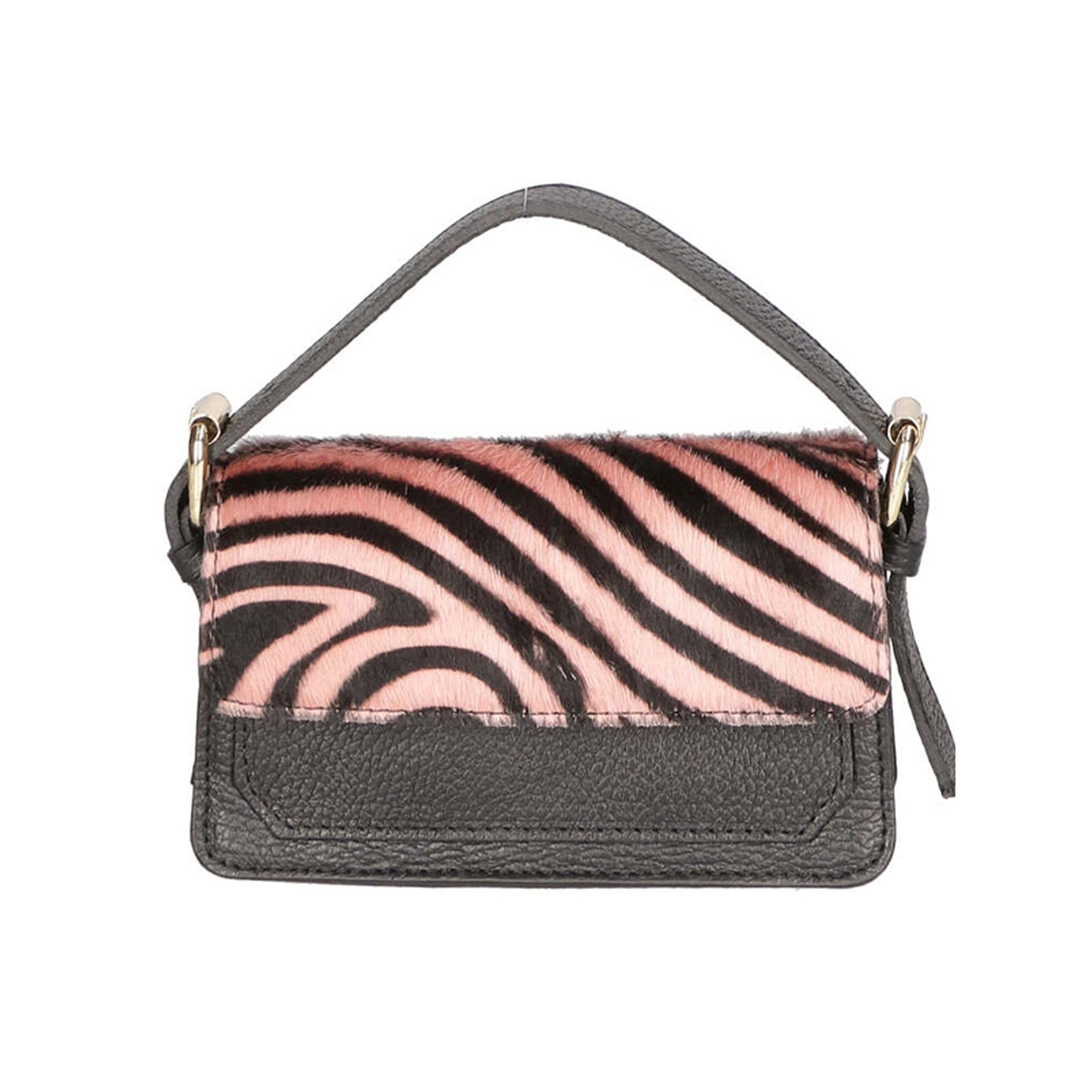 Borsa a mano da donna - Modello Aleide - Vera pelle - 18.0 x 11.0 x 6.5 cm