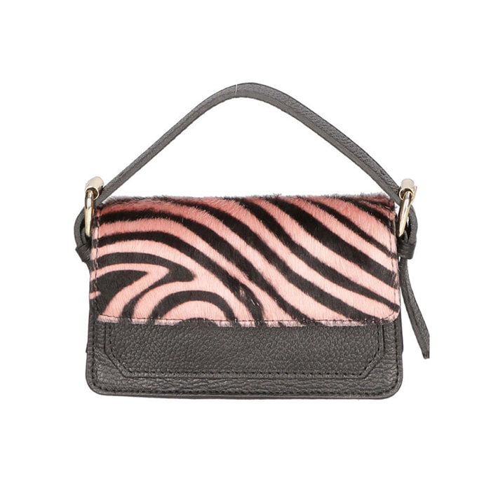 Borsa a mano da donna - Modello Aleide - Vera pelle - 18.0 x 11.0 x 6.5 cm