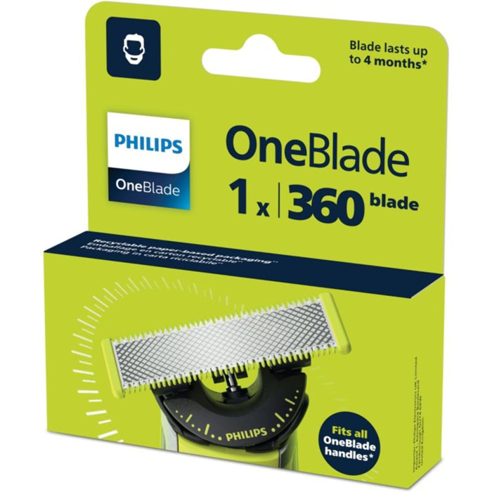 Lame one blade PHILIPS Lame de rechange pour rasoir électrique OneBlade 360 QP410/50