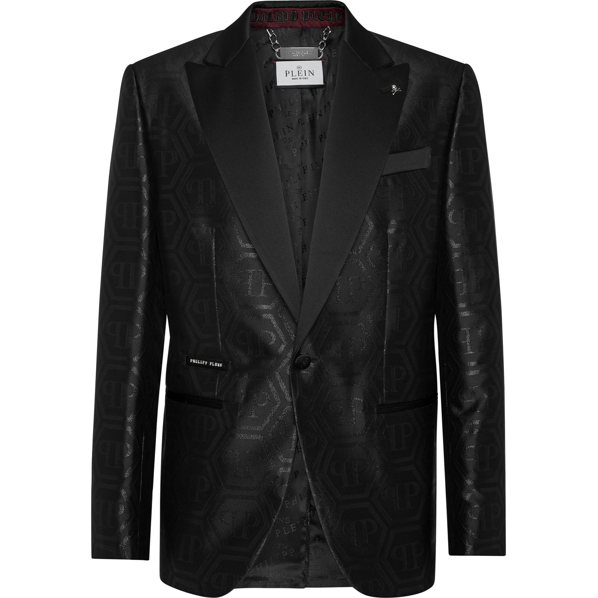 PHILIPP PLEIN One-Button Blazer Slim Fit MONOGRAM