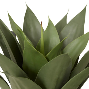 Agave artificiel Nyer H.96cm avec pot blanc