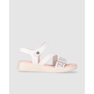 Sandalias de Piel - Blanco - Tacón: 5 cm