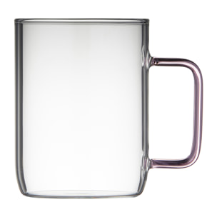 Set de 2 mugs en verre Torino 40cl