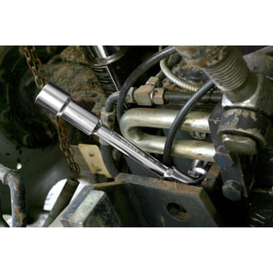 FACOM Clé à Pipe Débouchée 7 mm - 75.7 - Forgée 6 x 6 Pans