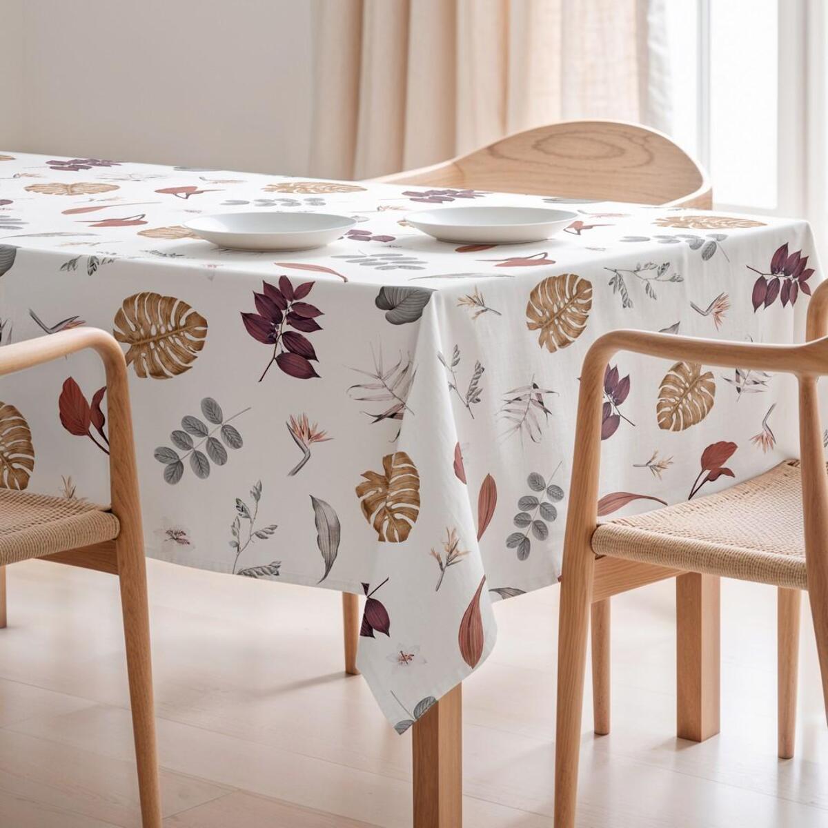 Nappe imprimée anti-tâches BORA MULTICOLORE