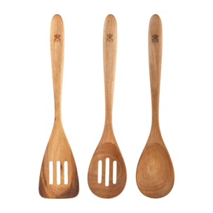 Set 3pcs utensilios de cocina acacia, Masterpro
