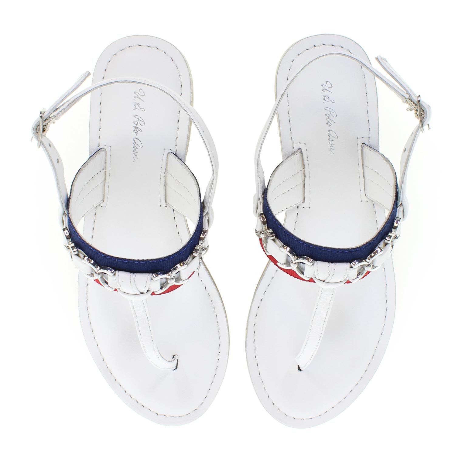 Sandali U.S. Polo Assn White Red