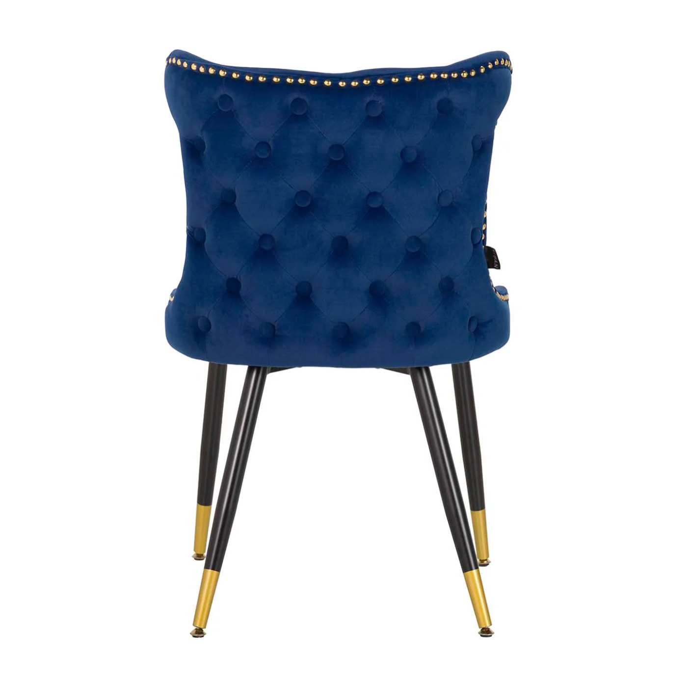 Silla Tachuelas Velvet Azul Aspen 49x54x79 Cm