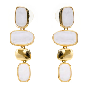 Pendientes Natha acabado oro amarillo 18k