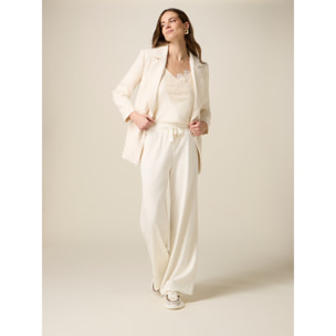 Oltre - Pantalones deportivos suaves al tacto - Blanco