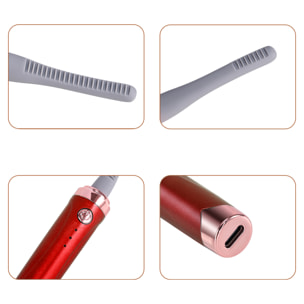 Piegaciglia elettrico da 1,8 W. Temperatura da 55 a 85°C. Batteria ricaricabile.